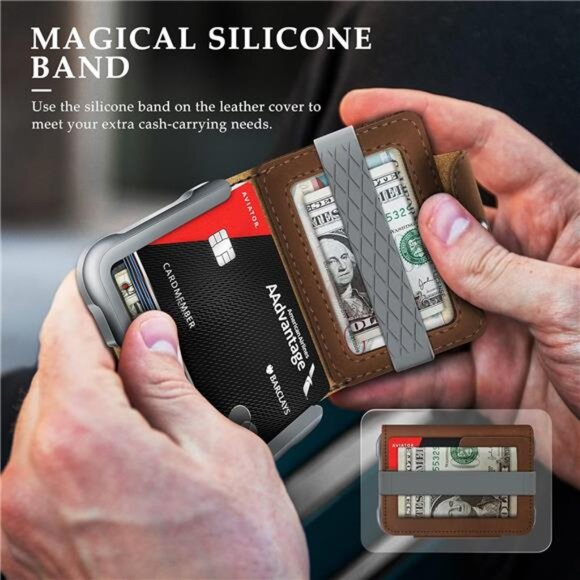 Chocolate Front Pocket Wallet for Men Travel Tactical bifold RFID Blocking - Picture 4 of 7